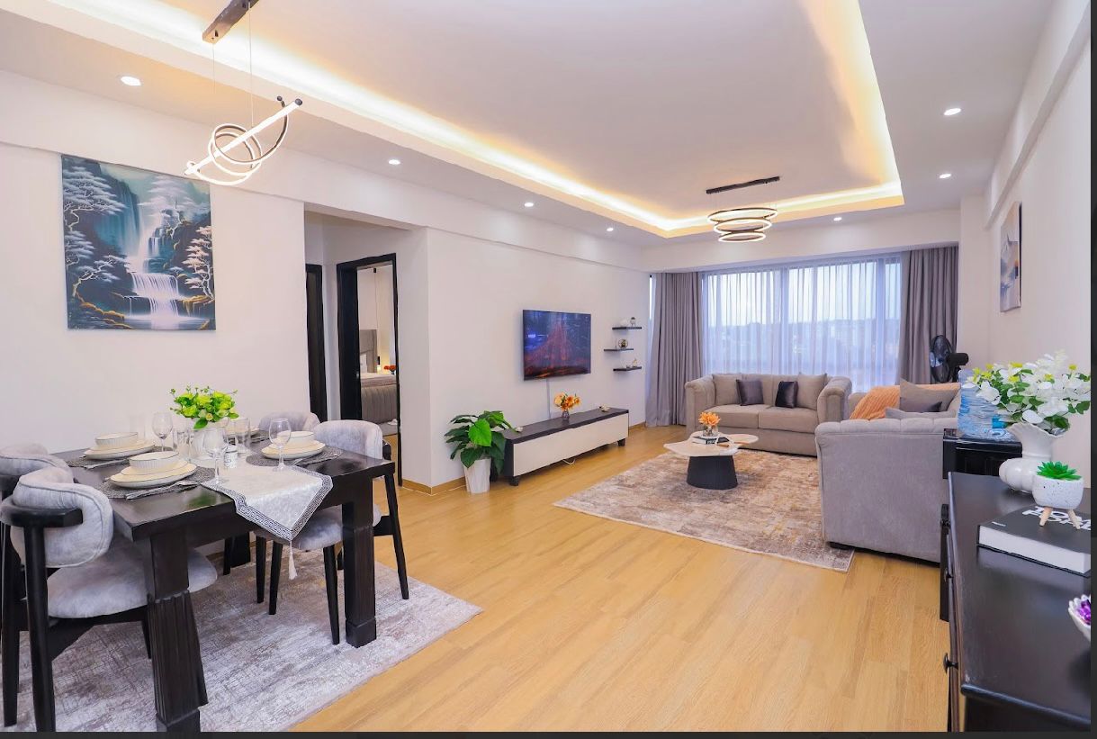 A TWO BEDROOM FURNISHED APARTMENT TO LET IN WESTLANDS